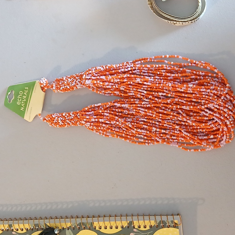 Glass bead necklace
